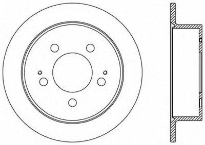 OPEN PARTS bda252710 -  Тормозной диск